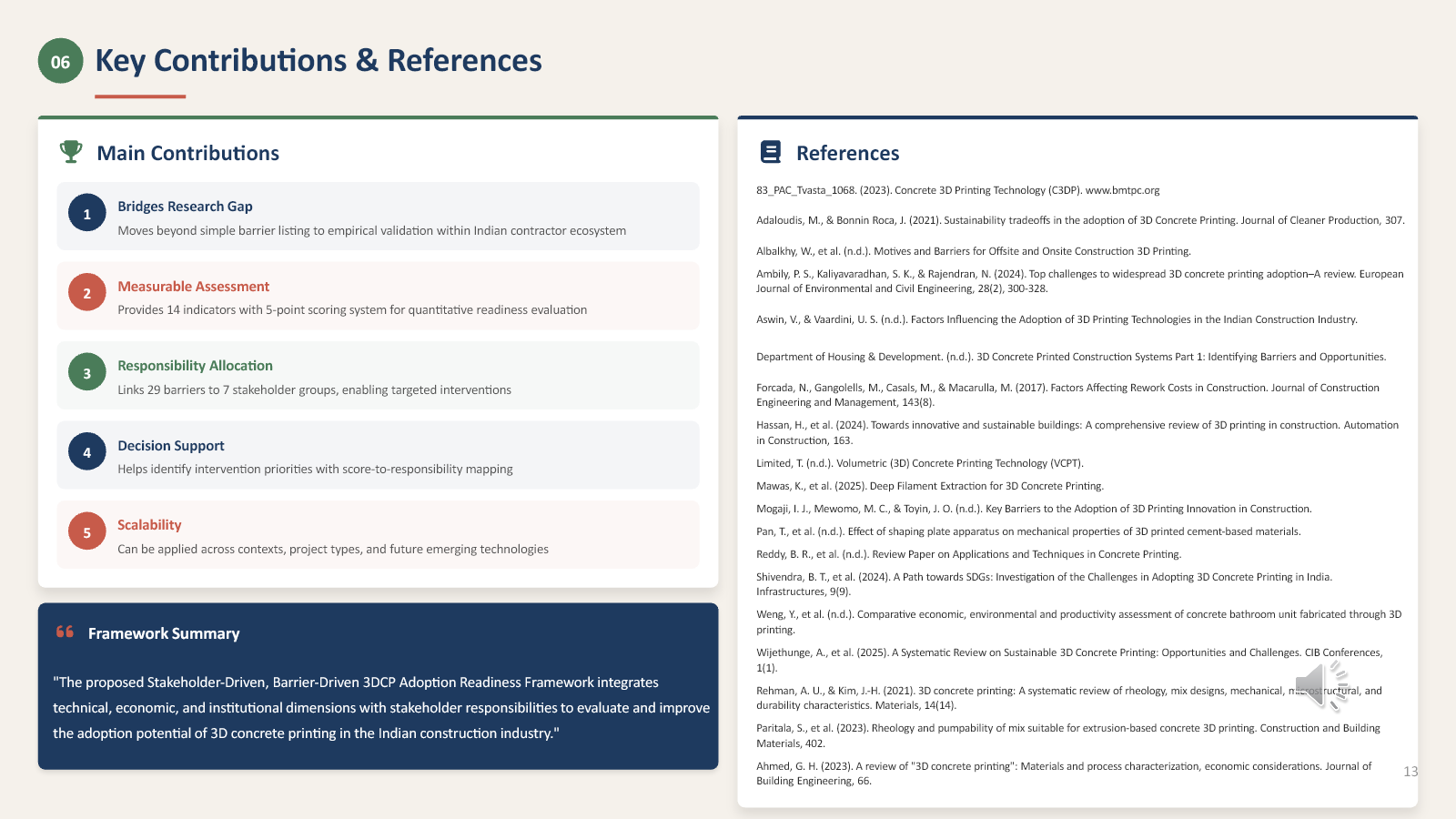 Slide 13 of 14 from the student research presentation