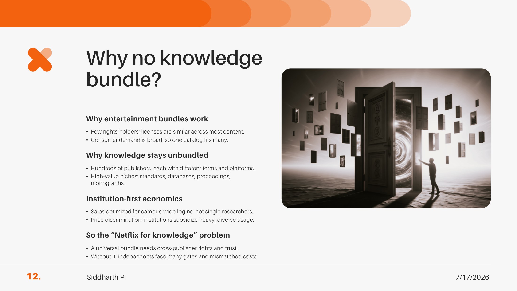 Slide 12 of 16 from Why individual researchers still lack access to knowledge